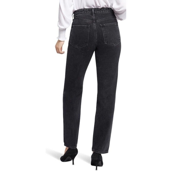 NYDJ Women's Size 31 Brooke High-Rise Loose Straight Jeans In Vintage Black - Picture 2 of 12
